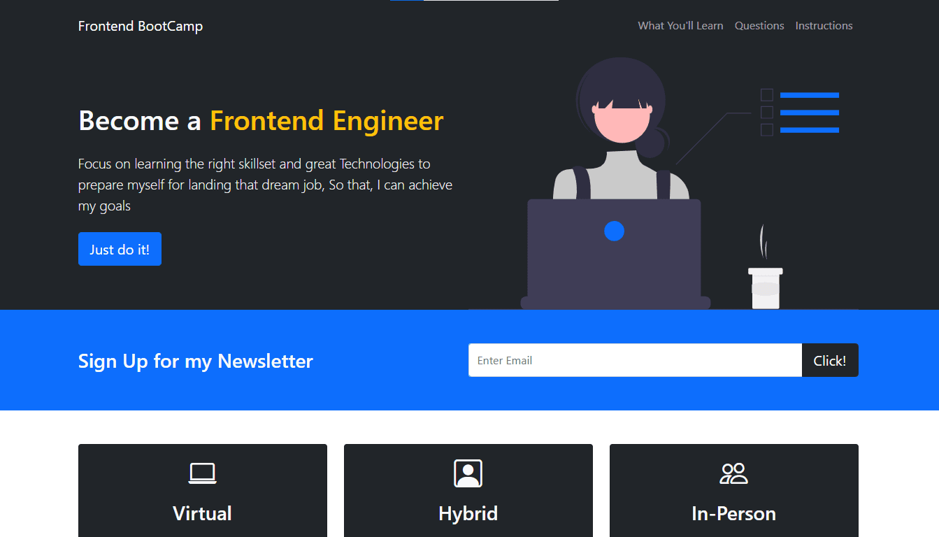BootCamp website